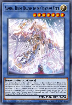 Saffira, Divine Dragon of the Voiceless Voice - (Legacy of Destruction) - (LEDE-EN034) - (Ultra Rare)