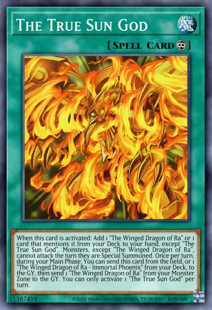 The True Sun God - (2022 Tin of the Pharaoh's Gods) - (MP22-EN275) - (Ultra Rare)
