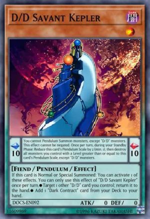 D/D Savant Kepler - (Pendulum Domination Structure) - (SDPD-EN011) - (Common)