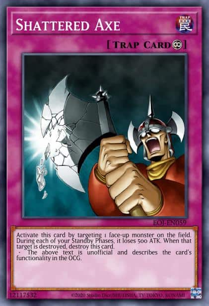 Shattered Axe - (Yugi's Legendary Decks) - (YGLD-ENC38) - (Common)