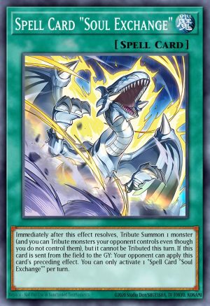Spell Card "Soul Exchange" - (The Infinite Forbidden) - (INFO-EN100) - (Super Rare)