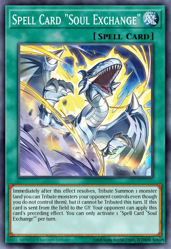 Spell Card "Soul Exchange" - (The Infinite Forbidden) - (INFO-EN100) - (Super Rare)