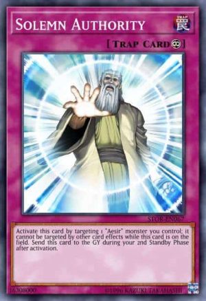 Solemn Authority - (Legendary Hero Decks) - (LEHD-ENB29) - (Common)
