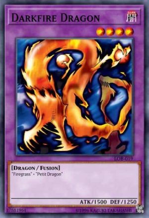 Darkfire Dragon - (Legend of Blue Eyes White Dragon) - (LOB-019) - (Rare)
