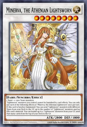 Minerva, the Athenian Lightsworn - (Legacy of Destruction) - (LEDE-EN043) - (Ultra Rare)