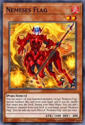 Nemeses Flag - (Quarter Century Secret Rare)- (Quarter Century Bonanza) - (RA03-EN024)