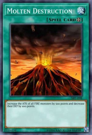 Molten Destruction - (Dark Beginning 1) - (DB1-EN061) - (Common)(Damaged)