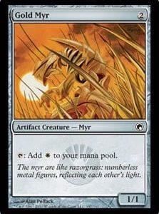 Gold Myr - Scars of Mirrodin-(157)
