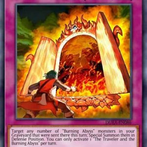 The Traveler and the Burning Abyss - (Premium Gold Infinite Gold) - (PGL3-EN097) - (Gold Rare)