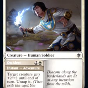Silverflame Squire // On Alert - Throne of Eldraine-(031)