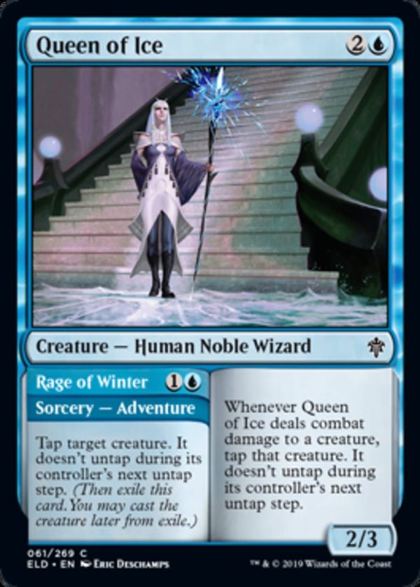 Queen of Ice // Rage of Winter - Throne of Eldraine-(061)