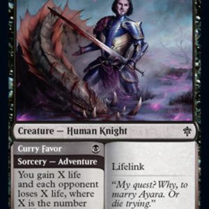 Smitten Swordmaster // Curry Favor - Throne of Eldraine-(105)