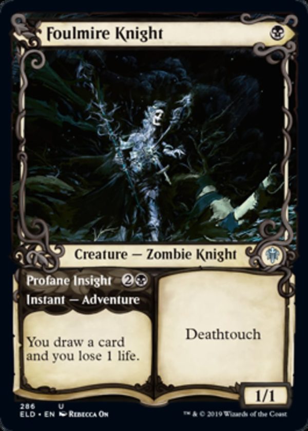 Foulmire Knight // Profane Insight - Throne of Eldraine-(286)