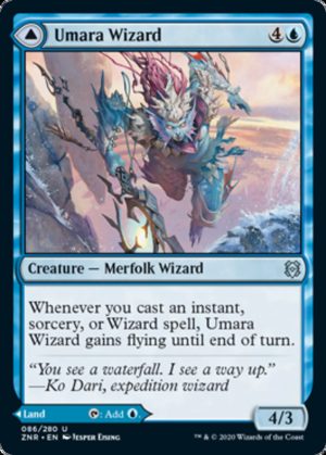 Umara Wizard // Umara Skyfalls - Zendikar Rising-(086)