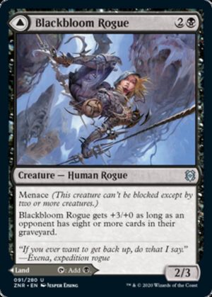 Blackbloom Rogue // Blackbloom Bog - Zendikar Rising-(091)
