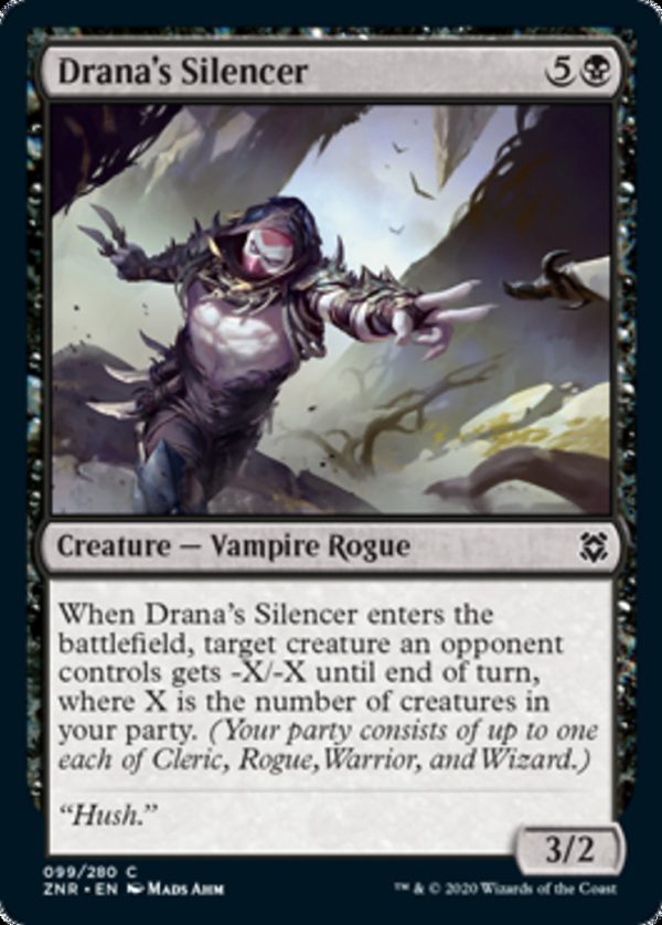 Drana's Silencer - Zendikar Rising-(099)