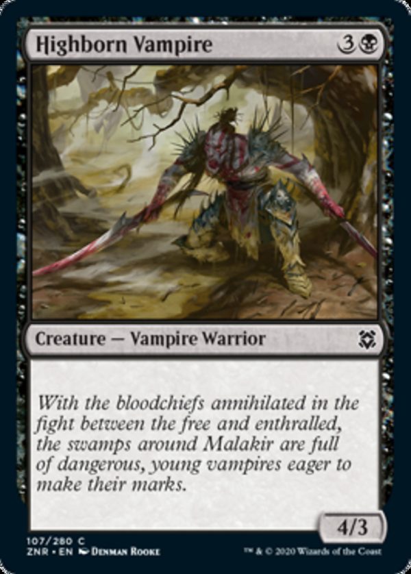 Highborn Vampire - Zendikar Rising-(107)