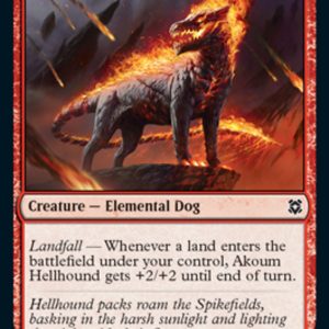 Akoum Hellhound - Zendikar Rising-(133)
