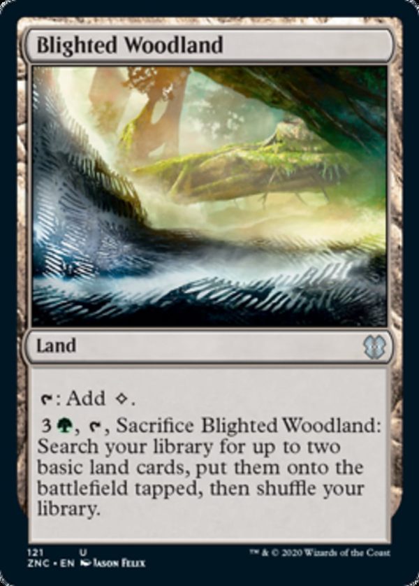 Blighted Woodland - Zendikar Rising Commander-(121)