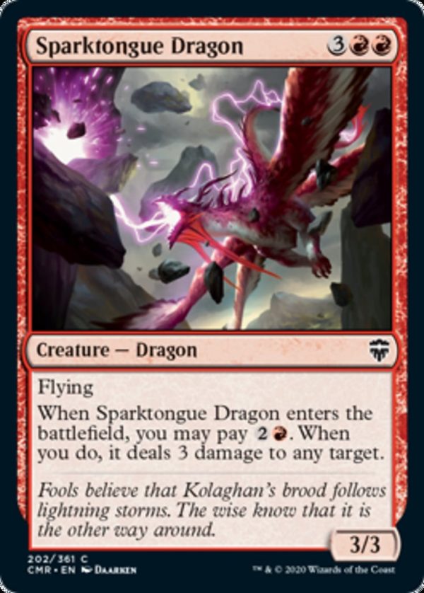 Sparktongue Dragon - Commander Legends-(202)