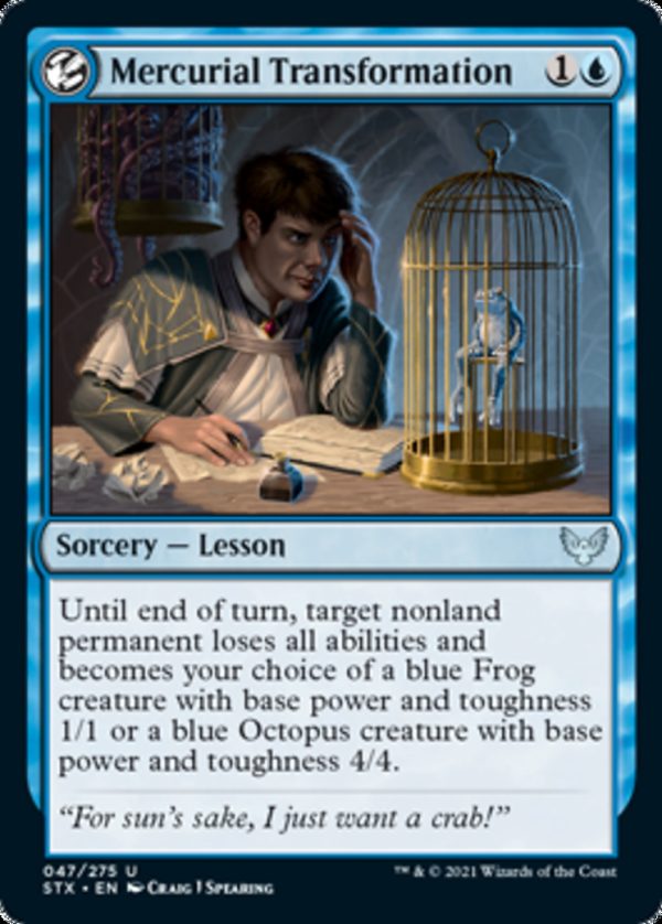 Mercurial Transformation - Strixhaven: School of Mages-(047)