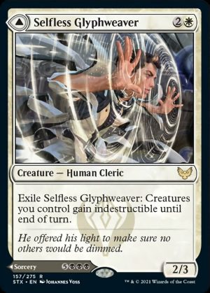 Selfless Glyphweaver // Deadly Vanity - Strixhaven: School of Mages-(157)