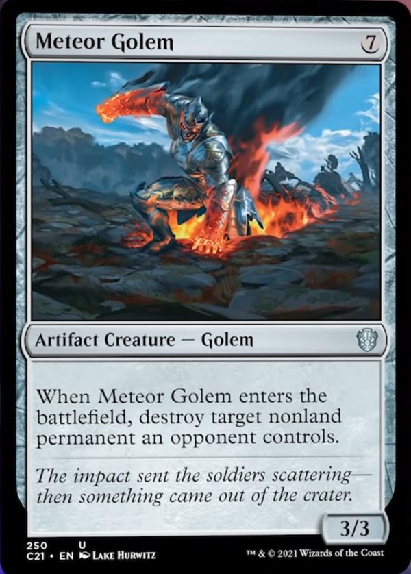 Meteor Golem - Commander 2021-(250)
