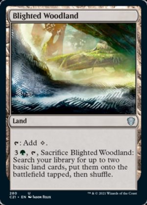 Blighted Woodland - Commander 2021-(280)