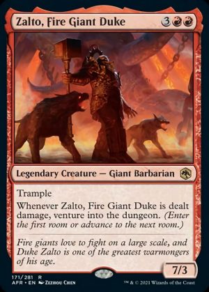 Zalto, Fire Giant Duke - Adventures in the Forgotten Realms-(171)-Foil