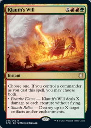 Klauth's Will - Adventures in the Forgotten Realms Commander-(051)