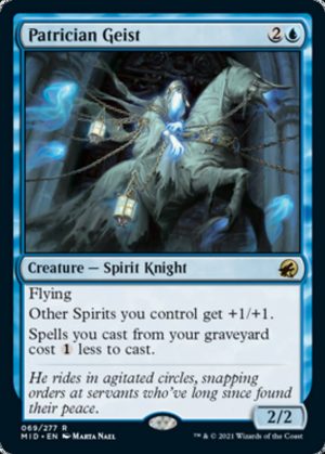 Patrician Geist - Innistrad: Midnight Hunt-(069)-Foil