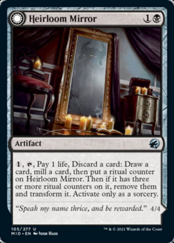 Heirloom Mirror // Inherited Fiend - Innistrad: Midnight Hunt-(105)-(Foil)