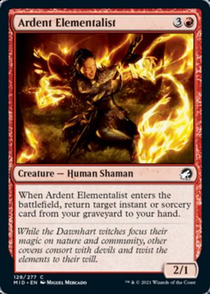 Ardent Elementalist - Innistrad: Midnight Hunt-(128)
