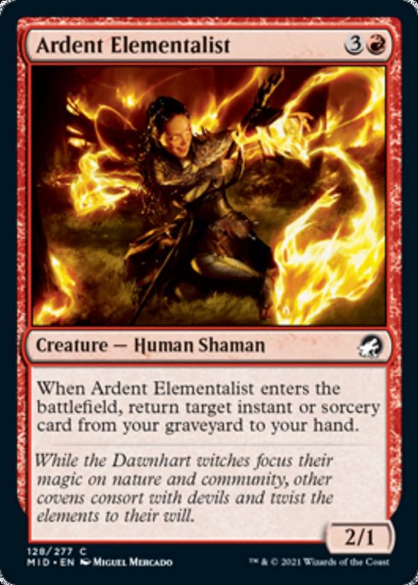 Ardent Elementalist - Innistrad: Midnight Hunt-(128)