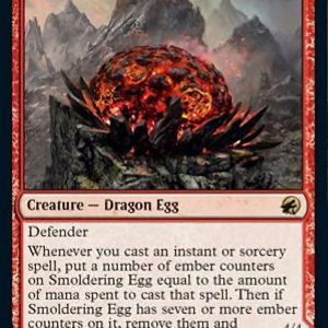 Smoldering Egg // Ashmouth Dragon - Innistrad: Midnight Hunt-(159)