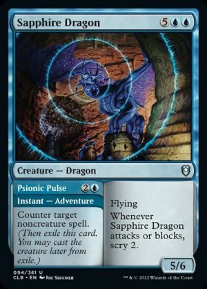 Sapphire Dragon // Psionic Pulse - Commander Legends: Battle for Baldur's Gate-(094)
