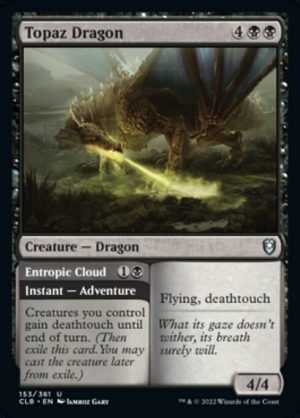 Topaz Dragon // Entropic Cloud - Commander Legends: Battle for Baldur's Gate-(153)