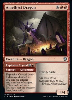 Amethyst Dragon // Explosive Crystal - Commander Legends: Battle for Baldur's Gate-(160)