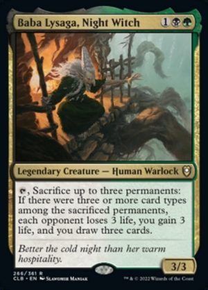 Baba Lysaga, Night Witch - Commander Legends: Battle for Baldur's Gate-(266)-Foil