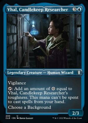 Vhal, Candlekeep Researcher - Commander Legends: Battle for Baldur's Gate-(490)