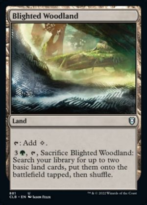 Blighted Woodland - Commander Legends: Battle for Baldur's Gate-(881)