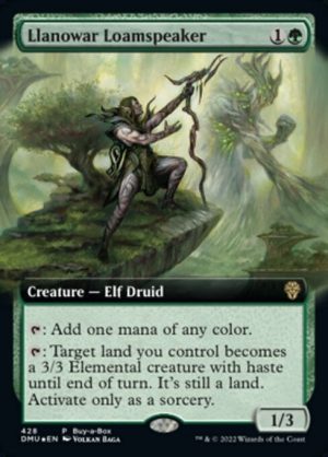 Llanowar Loamspeaker - Dominaria United-(428)-Foil