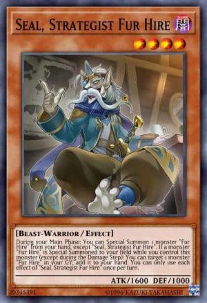 Seal, Strategist Fur Hire - (2019 Gold Sarcophagus Tin Mega Pack) - (MP19-EN248) - (Common)