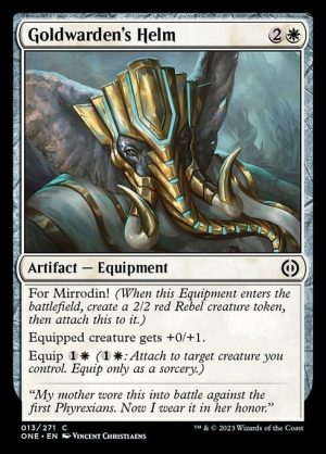 Goldwarden's Helm - Phyrexia: All Will Be One-(013)