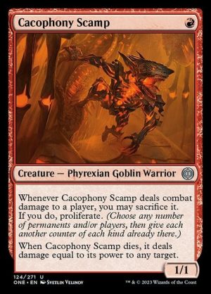 Cacophony Scamp - Phyrexia: All Will Be One-(124)