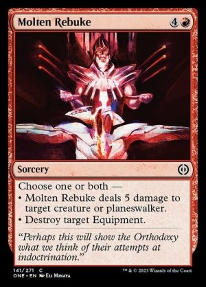 Molten Rebuke - Phyrexia: All Will Be One-(141)