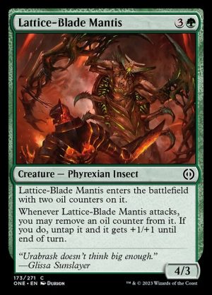Lattice-Blade Mantis - Phyrexia: All Will Be One-(173)