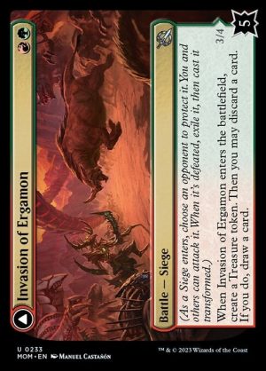 Invasion of Ergamon // Truga Cliffcharger - March of the Machine-(233)