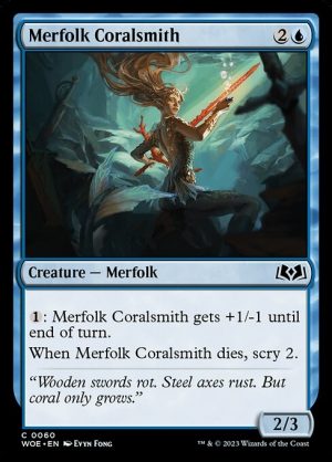 Merfolk Coralsmith - Wilds of Eldraine-(060)