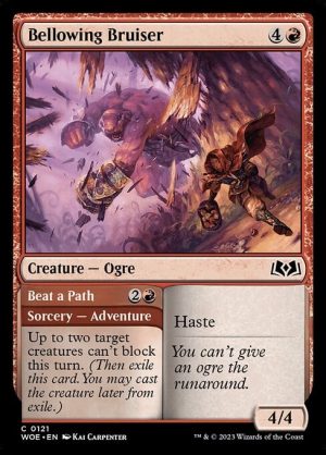 Bellowing Bruiser // Beat a Path - Wilds of Eldraine-(121)